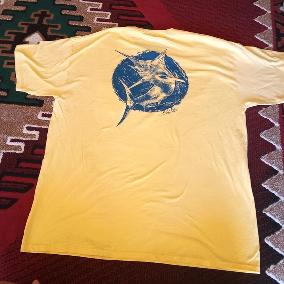 NFS men's Salt Life shirt, yellow sz S M L - Picture 4 of 7